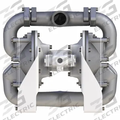 SANDPIPER Air Operated Double Diaphragm Pump: 316 Stainless Steel, 2 1/2 in, Tri-Clamp - FDA-Compliant AODD Pumps