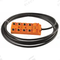IFM Sensor Wiring Block: 8 Ports, 5 Pole M12 Female, 5 m Cable Lg, Black PUR, 11 Cores (MPN EBC021). Key specifications — IP Rating: IP 67; Features: PNP Electrical Design.