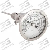 APPROVED VENDOR Dial Thermometer: 0°F to 250°F /-20°C to 120°C, 4 in Stem Lg, 3 in Dial Dia (MPN 1NGA5). Key specifications — Accuracy: ±1 % @ 41 to 200 °F, ±1.5 % Otherwise; Brand: APPROVED VENDOR.