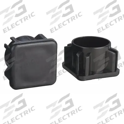 APPROVED VENDOR Furniture Protective Leg Tips: Plastic, Square, Black, 1 in Overall Dia - Chair Leg Tips & Caps