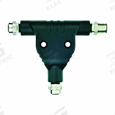 MURRELEKTRONIK T-Coupler: M12 to (2) M12, T-Style, Industrial Applications - M12 to M12 T-Couplers