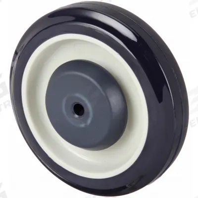APPROVED VENDOR Caster Wheel: 5 in Wheel Dia., 1 1/4 in Wheel Wd, Polyurethane - Polyurethane Tread on Plastic Core Wheels