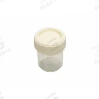APPROVED VENDOR Click Top Containers: PPCO, HDPE, 20 mL, 33.8 mm Body Dia, 44.5 mm Ht, Non-Sterile (MPN 2407020W80E1). Key specifications — Brand: APPROVED VENDOR; Clarity: Clear; Closure Included: Yes.