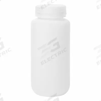 APPROVED VENDOR Reagent Bottle: HDPE, 500 mL, 16 fl oz, Closure Included, Colorless - HDPE Wide Mouth Round Lab Bottles