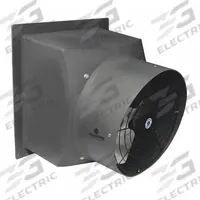 Hazardous Location Exhaust Fan: Direct Drive, 16 in Blade, 1/3 hp, Totally Enclosed Fan Cooled, 1 ph (MPN PFM1600-1-HL). Key specifications — Nameplate Voltage: 115/230V AC; Motor Enclosure: Totally Enclosed Fan Cooled; Brand: SCHAEFER; Frame Finish: Polished; Frame Material: Polyethylene; Hazardous Location Class: Class I, Div 1, Group C and D; Class II, Div 1, Group F and G.