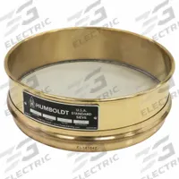 HUMBOLDT Standard Stainless Steel Cloth Test Sieve: Stainless Steel, 8 in Outside Dia, 2 in Ht (MPN 5FXA5). Key specifications — Screen Material: Stainless Steel; Brand: HUMBOLDT; Frame Material: Brass; Standards: ASTM E11; US Standard Screen Size: #1,000.
