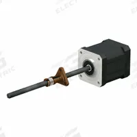 PBC LINEAR Precision Lead Screw: Lead Screw Assembly, Anti-Backlash, PTFE, Stainless Steel, 300, B (MPN LSR1005T-0400-TCF-140-NNN-N). Key specifications — Motor IP Rating: IP40; Motor Length: 36.0 mm; Nut Shape: Triangle; Nut Type: Anti-Backlash; Phase: 2; Rated Current: 1.5 A; Steps per Revolution: 200; Brand: PBC LINEAR.
