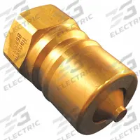 HANSEN Hydraulic Quick Connect Hose Coupling: 1/2 in Coupling Size, Brass, 45.42 lpm Max. Flow Rate (MPN B4KP26). Key specifications — Body Material: Brass; Thread Size: 1/2"-14; Brand: HANSEN.