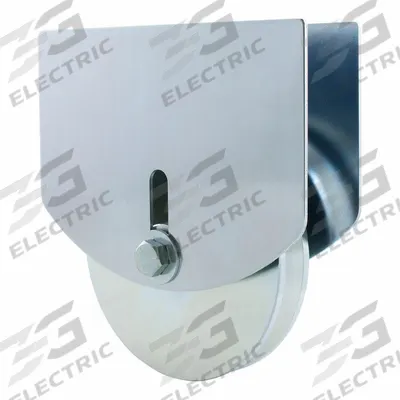 HARDCORE V-GROOVE WHEELS Wheel with Carriage Plates: Wheel with Carriage Plates - Gate Wheels