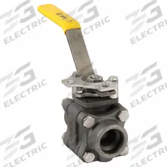 APOLLO Manual Two-Way Ball Valve: 1 in, Carbon Steel, Straight, Sweat x Sweat, Full Port Ball Port (MPN 83B24501). Key specifications — Brand: APOLLO; Handle: Locking Lever.