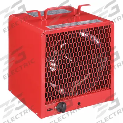 Dayton Portable Electric Jobsite & Garage Heater: 3.6kW/4.8kW Watt Output, 6-30P - Portable Standard Electric Jobsite & Garage Heaters