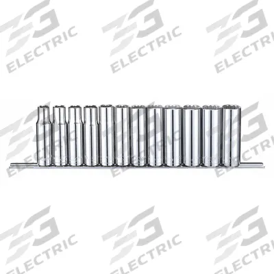 WESTWARD Socket Set: 1/2 in Drive, 12 Piece, 12-Point, Metric - SAE & Metric Socket Sets