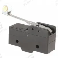 OMRON Snap Action Switch: Hinge Roller Lever Actuator, 1NO/1NC, Screw (MPN Z-15GW2-B7-K). Key specifications — AC Contact Rating: 15 A @ 250 V; Electrical Connection: Screw; Series: Z; Brand: OMRON.