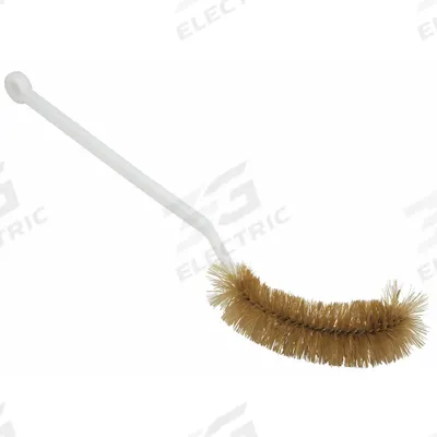 TANIS Volumetric Flask Brush: 14 in Overall Lg, Nylon, Natural, 4 in Brush Head Lg - Lab Brushes