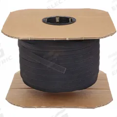 RIP-TIE Hook-and-Loop Cable Tie Roll: 450 ft Lg, 1 in Wd, 50 lb Tensile Strength, Black (MPN W-45-HSP-BK). Key specifications — Color: Black; Material: Nylon; Brand: RIP-TIE.