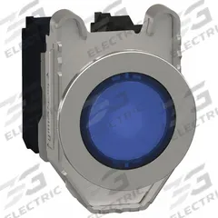 SCHNEIDER Illuminated Push Button: Illuminated, Flush Profile, Metallic, 30 mm, 1NO/1NC (MPN XB4FW36G5). Key specifications — Brand: SCHNEIDER; Action: Momentary; Series: XB4; Push Button Material Type: Metallic.