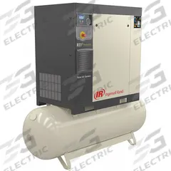 INGERSOLL RAND Rotary Screw Air Compressor: Horizontal, 7 1/2 hp, 24.3 cfm, 80 gal Tank, 230V AC (MPN R5.5I-A135-TAS/80-230-1). Key specifications — attr48606: Single; attr48593: 230V AC; attr48578: INGERSOLL RAND; attr110305: Included.