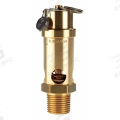 CONRADER Safety Valve: Soft Seat, 1/2 in (M)NPT Inlet (In.), 50 psi Preset Setting (PSI), Brass (MPN SRV530-12-050 sst). Key specifications — attr291993: Soft Seat; attr291998: Brass; attr292007: Silicone; attr292009: Brass; attr294753: CONRADER.