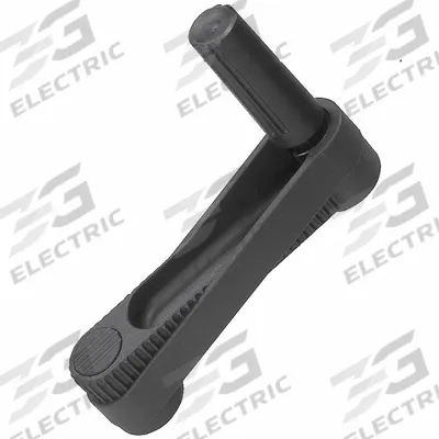 KIPP Crank Handle: Steel w/ Fold Away Plastic Grip, 12 mm Bore Dia - Crank Handles with Folding Grip