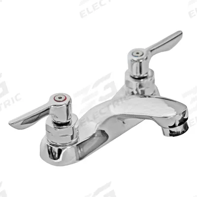 AMERICAN STANDARD Low Arc Bathroom Faucet: Monterrey, Cast Brass, Chrome Finish - Centerset Handle Bathroom Faucets