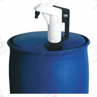 PIUSI Hand Pump: Lever, Pump with Hose & Spout, 8.53 oz per stroke, 500 SUS Max. Viscosity, Piston (MPN F0033213B). Key specifications — Brand: PIUSI; Housing Material: Polypropylene/Stainless Steel; Maximum Flow Rate: 8.53 oz per stroke; Suction Tube Material: Polypropylene.