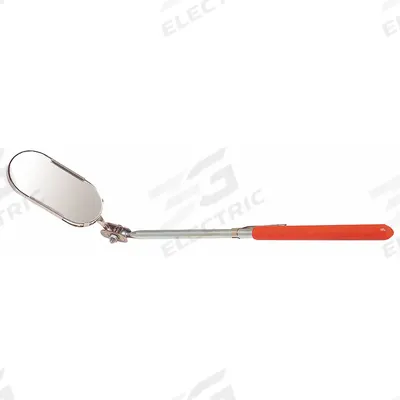 PROTO Inspection Mirror: 2 in L x 1 in W Mirror Size, Mirr. Mat. Glass - Standard Inspection Mirrors