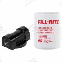 FILL-RITE Fuel Filter Kit: Water & Particulate, Repl Filter, Water / Particulate, Steel, Cellulose (MPN 1200KTF7025). Key specifications — Compatible Grainger Part Number: 32GG95; Brand: FILL-RITE; Body Material: Steel; Filter Material: Cellulose; Compatible Manufacturer Model Number: KITF25; Series: Particulate.