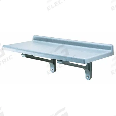 CAMBRO Wall Shelf: Solid Shelf, 36 in x 18 in x 13 1/2 in, Gray - Plastic Wall-Mount Shelving