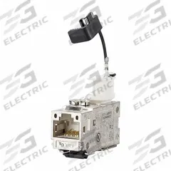 METZ CONNECT Keystone Module: Cat6A, Data/HDBaseT/Power, 8 Poles, 90° Angled, Cable, Zinc Die-Cast (MPN 130B23-E). Key specifications — Housing Material: Zinc Die-Cast; Mounting Type: Cable; Connector Color: Metallike; Performance Category: Cat6A; Application: HDBaseT; Connection Type: Insulation Displacement; Connector Gender: Female; Connector Orientation: 90° Angled.