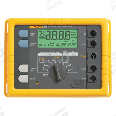 FLUKE Earth Ground Tester: 0.02 ohm to 300 kiloohm, CAT II 300V, IP40/IP56, Digital - Earth Ground Resistance Testers