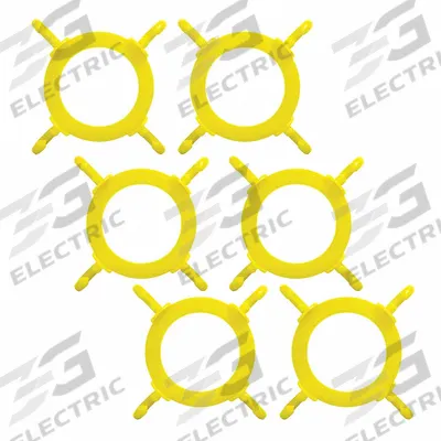 MR. CHAIN Traffic Cone Chain Connector: 1 3/8 in Ht, Plastic, 6 3/4 in Dia - Traffic Cone Connectors