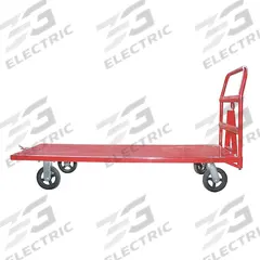 APPROVED VENDOR Platform Truck: 2,000 lb, 60 in L x 36 in W x 11 in H Deck, Solid, 12 ga Deck, Std (MPN 13X504). Key specifications — Side Panel Type: No Side Panels; Brand: APPROVED VENDOR; Color: Red; Caster/Wheel Configuration: (2) Rigid.