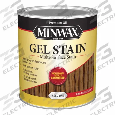 MINWAX Wood Stain: Wood Stain, Interior, Oil, 1 qt Container Size, Fiberglass/Metal/PVC/Wood - Wood Stains
