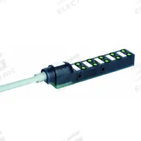 MURRELEKTRONIK Distribution Box: EXACT8, 10 Ports, 3 Pole M8 Female, 5 m Cable Lg, Gray PUR (MPN 8000-80010-3840500). Key specifications — IP Rating: IP65; Features: PNP Electrical Design.