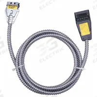 LITHONIA LIGHTING 2-Port Cable: 25 in Lg, 7/16 in Wd, 2 1/4 in Ht, For Open Ceiling Lighting Systems (MPN OC2 480-12/3G 25 M4). Key specifications — Includes: Power Feed Wires; Accessory Type: Modular Wiring; For Use With: Open Ceiling Lighting Systems; Brand: LITHONIA LIGHTING.