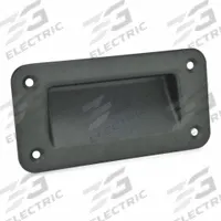 JW WINCO Recessed Pull Handle: Unthreaded Holes, Zinc, Black, Tray, 6.1 in Overall Lg, Rectangular (MPN 7330-155-A-2-SW). Key specifications — Mounting Type: Unthreaded Holes; Brand: JW WINCO; Color: Black; Finish: Powder Coated; Material Family: Zinc.