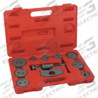 WESTWARD Rear Brake Caliper Kit: Brake Caliper Tool Set, 13 in Overall Lg, Carbon Steel, Universal (MPN 45FF45). Key specifications — Vehicle Make: Audi, BMW, Citroen, Ford, Honda, Mercedes Benz, Fiat/ALFA Romeo, Nissan, Mitsubishi, Honda, SAAB, Mazda, Primera, VW, Peugeot, Grand, GM; Vehicle Model Year: Universal; Vehicle Model: Universal; Includes: Reaction Plate; Tool Type: Brake Caliper Tool Set; Application: Winds Back Brake Piston for Replacing Brake Pads Fits Most Cars; Material: Carbon Steel; Brand: WESTWARD.