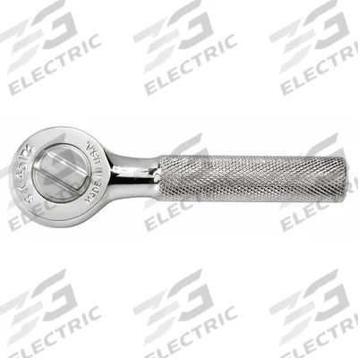SK PROFESSIONAL TOOLS Hand Ratchet: Round, Reversible, 4 3/4 in Overall Lg, Chrome - Standard-Head Ratchets