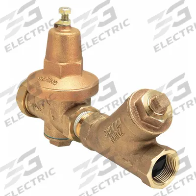 WILKINS Water Pressure Reducing Valve: FNPT x FNPT, 1/2 in Pipe Size, Cast Bronze - High Capacity Water Pressure Regulators
