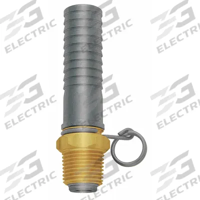SANI-LAV Swivel Hose Adapter: Brass/Stainless Steel, Brass, 3 3/4 in Overall Lg - Faucet Sprayer Hose Adapters