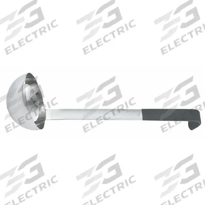 VOLLRATH Jacob's Pride Ladle: 1.5 oz Capacity, Stainless Steel, Black, NSF Certified - Ladles