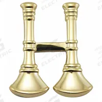 HEROS PRIDE Metal Rank Insignia: Capt. X Fire Bugles, 3/4 in, Gold, Metal, Clutch Pin, 1 PR (MPN 4444G). Key specifications — attr1074238: Clutch Pin; attr188498: 3/4 in; attr188499: Gold; attr188500: Metal; attr188503: Capt. X Fire Bugles; attr193746: HEROS PRIDE.