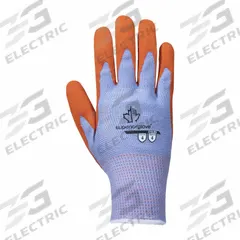 SUPERIOR GLOVE Knit Gloves: M ( 8 ), Rough, Latex, Palm, Dipped, ANSI Abrasion Level 4, Blue, 12 PK (MPN S10LXQ-8). Key specifications — Silicone-Free: No; Glove Style: Knit; Brand: SUPERIOR GLOVE; Double-Dipped: No; Glove Coating Coverage: Palm; Glove Coating Color: Orange; Glove Coating Material: Latex; Coating Texture: Rough.