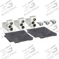 SQUARE D Power Distribution Connectors 3-Hole: Power Distribution Connectors 3-Hole, 125 A Amps (MPN PDC3BD2). Key specifications — For Use With: PowerPact(R) B Circuit Breakers; Number of Poles: 3; Includes: Lugs; Brand: SQUARE D; Accessory Type: Power Distribution Connectors 3-Hole.