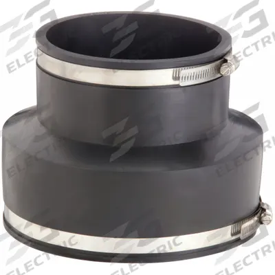 APPROVED VENDOR Flexible Pipe Straight: PVC, For 4 in_6 in Pipe, Clay - Flexible Transition Pipe Fittings