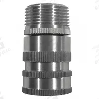 SANI-LAV Quick Connect Hose Adapter: Stainless Steel, Stainless, 2 in Overall Lg, GHT (MPN N28S). Key specifications — Inlet Connection Type: GHT; Brand: SANI-LAV; Color/Finish: Stainless; Includes: Quick Disconnect; Material: Stainless Steel; Product Type: Hose Adapter.
