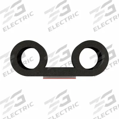 FAIRCHILD Seal: Double Bulb, Self-Adhesive Mounting, Std, EPDM, 50 ft Overall Lg - Foam Rubber Lid Seals