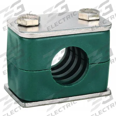 ZSI Vibration-Dampening Beta Clamp: Ribbed Bore, 304 Stainless Steel Clamp - Vibration-Dampening Textured Core Beta Clamps