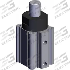 SMC Stopper Air Cylinder: 50 mm Bore Dia, 25 mm Stroke Lg, Both Ends Tapped Mounting, Round Bar (MPN RSDQA50-25DZ). Key specifications — attr945842: SMC; attr1110781: Round Bar; attr945867: Both Ends Tapped.