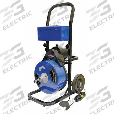 WESTWARD Drain Cleaning Machine: Corded, For 3 in to 4 in Pipe, 1/2 in Cable Dia. - Corded Drum Machines
